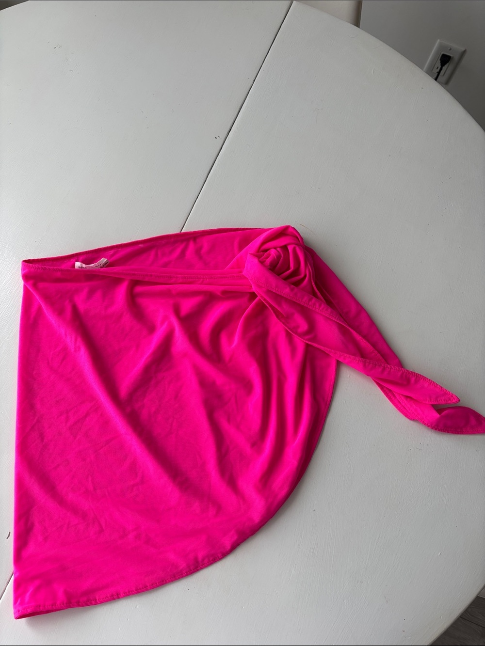 Good American Neon Hot Pink Swim Sarong